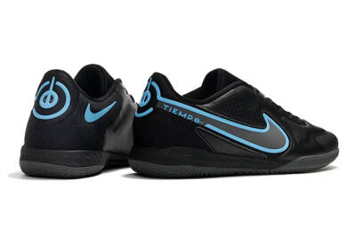 Men's Nike React Tiempo Legend 9 Pro IC Indoor & Futsal Low-Tops Football Shoes - Black/Blue
