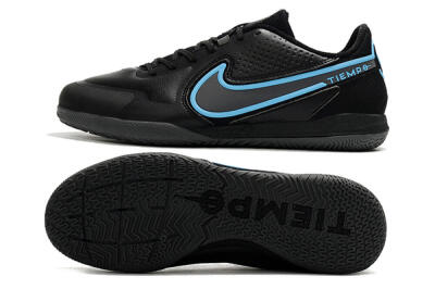 Men's Nike React Tiempo Legend 9 Pro IC Indoor & Futsal Low-Tops Football Shoes - Black/Blue