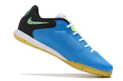 Men's Nike React Tiempo Legend 9 Pro IC Indoor & Futsal Low-Tops Football Shoes - Blue/Yellow/Black