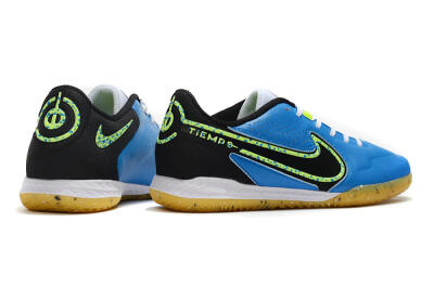 Men's Nike React Tiempo Legend 9 Pro IC Indoor & Futsal Low-Tops Football Shoes - Blue/Yellow/Black