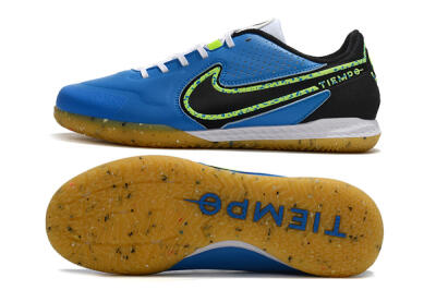 Men's Nike React Tiempo Legend 9 Pro IC Indoor & Futsal Low-Tops Football Shoes - Blue/Yellow/Black