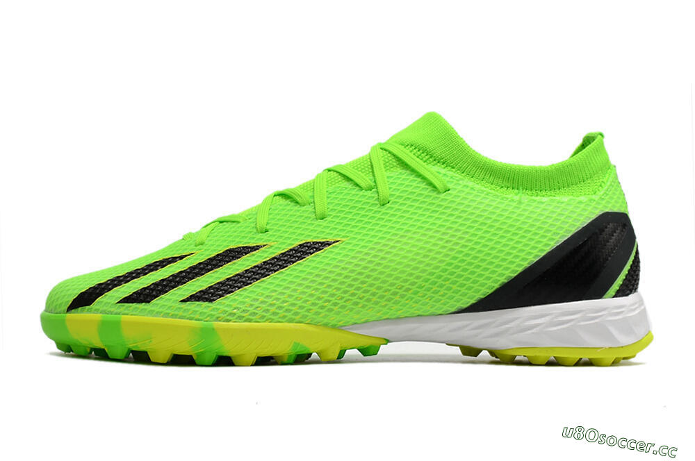 Men's Adidas X Speedportal.3 TF Artificial Turf Low-Tops Football Shoes - Yellow/Black/White 0