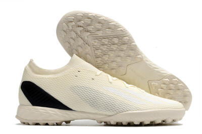 Men's Adidas X Speedportal.3 TF Artificial Turf Low-Tops Football Shoes - Beige/White/Black