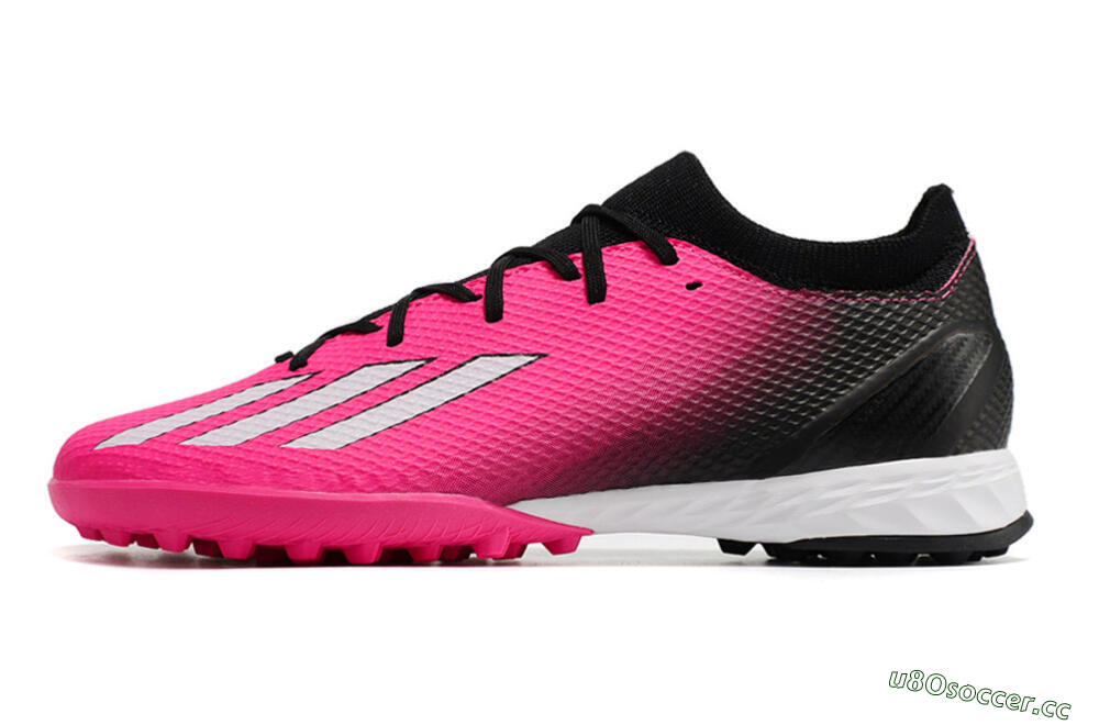 Men's Adidas X Speedportal.3 TF Artificial Turf Low-Tops Football Shoes - Pink/White/Black 0