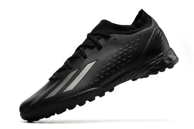 Men's Adidas X Speedportal.3 TF Artificial Turf Low-Tops Football Shoes - Black/Silver