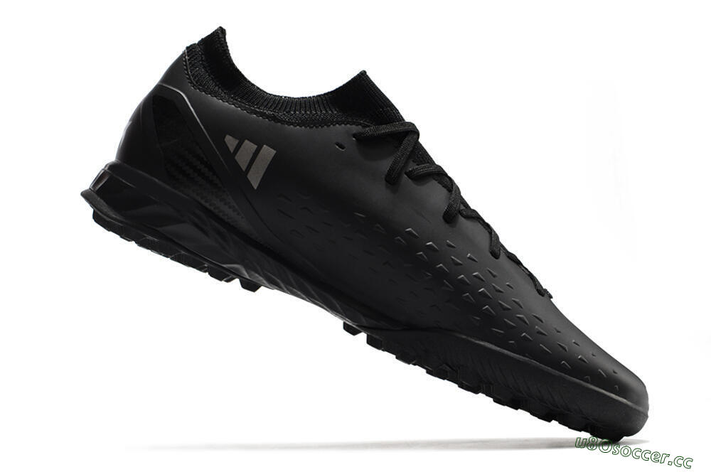 Men's Adidas X Speedportal.3 TF Artificial Turf Low-Tops Football Shoes - Black/Silver 4