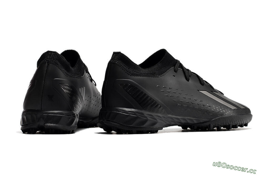 Men's Adidas X Speedportal.3 TF Artificial Turf Low-Tops Football Shoes - Black/Silver 6