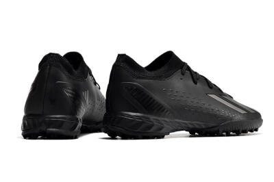 Men's Adidas X Speedportal.3 TF Artificial Turf Low-Tops Football Shoes - Black/Silver