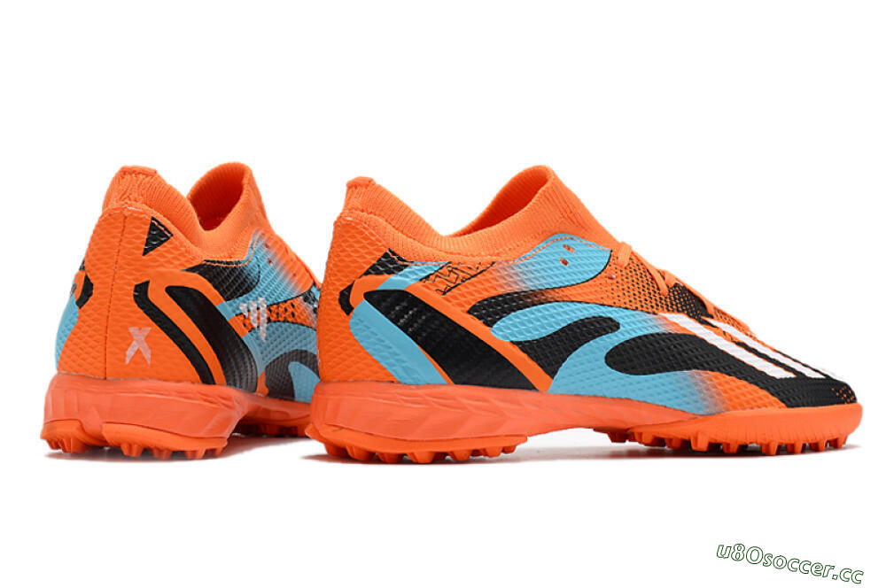 Men's Adidas X Speedportal.3 TF Artificial Turf Low-Tops Football Shoes - Red/White/Black/Blue 6