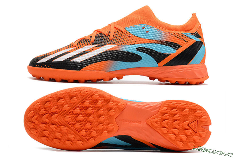 Men's Adidas X Speedportal.3 TF Artificial Turf Low-Tops Football Shoes - Red/White/Black/Blue 1
