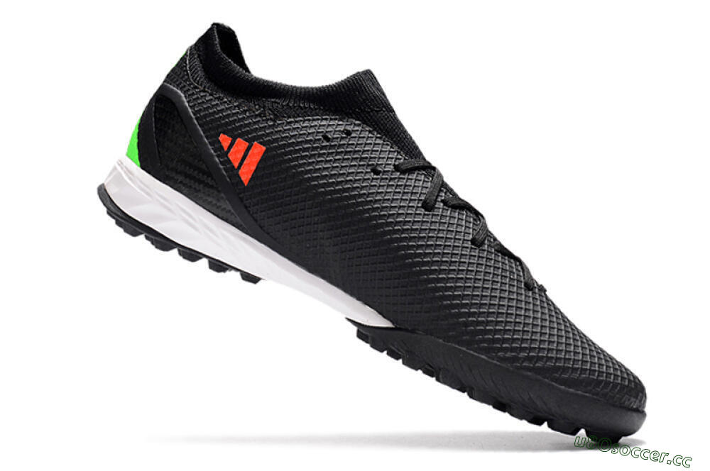 Men's Adidas X Speedportal.3 TF Artificial Turf Low-Tops Football Shoes - Black/Red/White 4
