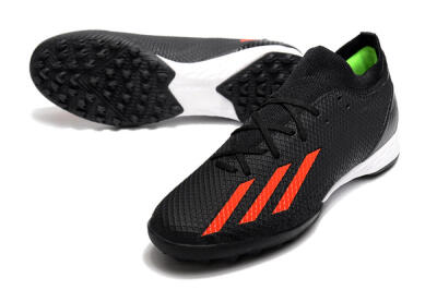 Men's Adidas X Speedportal.3 TF Artificial Turf Low-Tops Football Shoes - Black/Red/White
