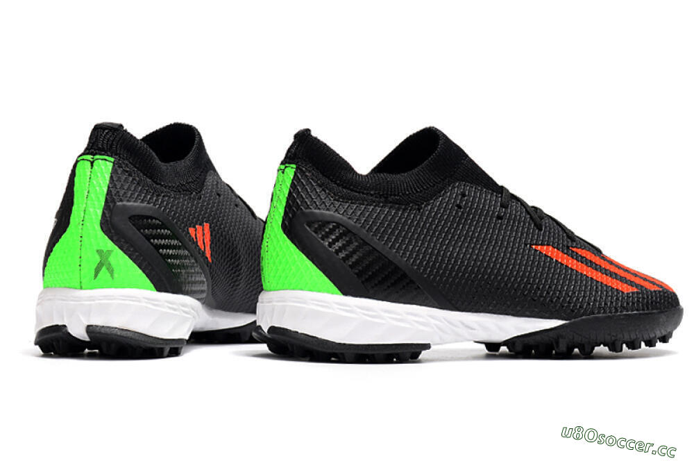 Men's Adidas X Speedportal.3 TF Artificial Turf Low-Tops Football Shoes - Black/Red/White 6