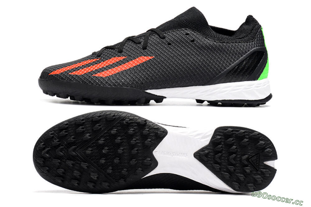 Men's Adidas X Speedportal.3 TF Artificial Turf Low-Tops Football Shoes - Black/Red/White 1