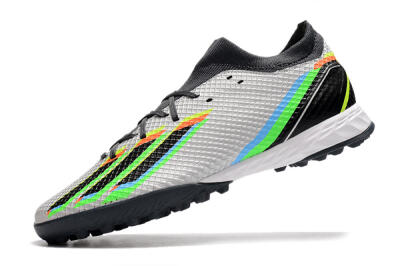 Men's Adidas X Speedportal.3 TF Artificial Turf Low-Tops Football Shoes - Silver/Yellow/Black