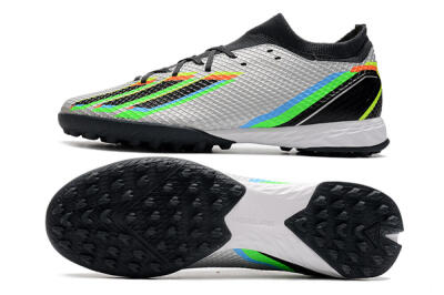 Men's Adidas X Speedportal.3 TF Artificial Turf Low-Tops Football Shoes - Silver/Yellow/Black