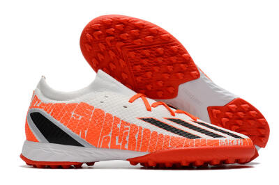 Men's Adidas X Speedportal.3 TF Artificial Turf Low-Tops Football Shoes - White/Black/Red