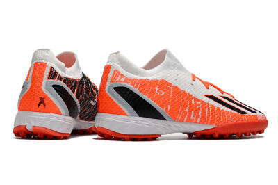 Men's Adidas X Speedportal.3 TF Artificial Turf Low-Tops Football Shoes - White/Black/Red