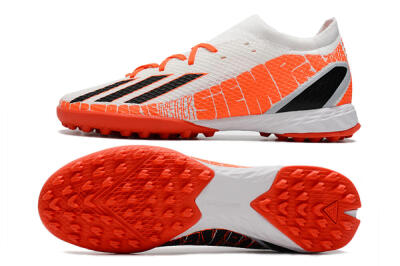 Men's Adidas X Speedportal.3 TF Artificial Turf Low-Tops Football Shoes - White/Black/Red