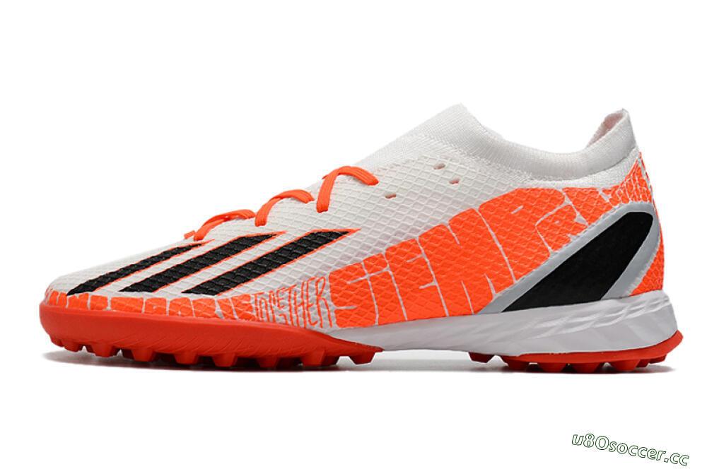 Men's Adidas X Speedportal.3 TF Artificial Turf Low-Tops Football Shoes - White/Black/Red 0