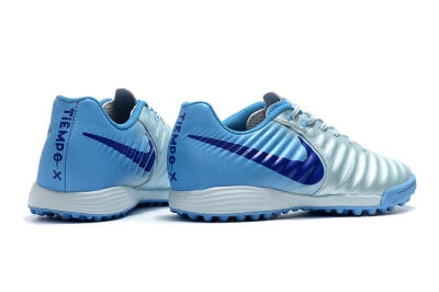 Men's Nike Tiempox Ligera IV TF Artificial Turf Low-Tops Football Shoes - Jade/Blue