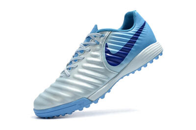 Men's Nike Tiempox Ligera IV TF Artificial Turf Low-Tops Football Shoes - Jade/Blue