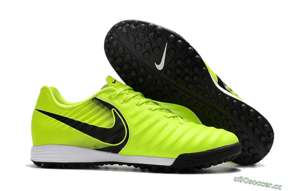 Men's Nike Tiempox Ligera IV TF Artificial Turf Low-Tops Football Shoes - Yellow/Black/White 2