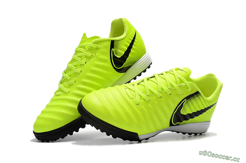 Men's Nike Tiempox Ligera IV TF Artificial Turf Low-Tops Football Shoes - Yellow/Black/White 6