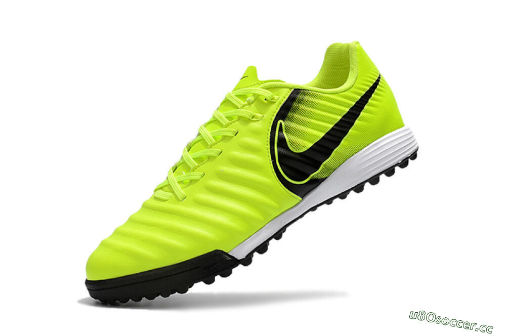 Men's Nike Tiempox Ligera IV TF Artificial Turf Low-Tops Football Shoes - Yellow/Black/White 8