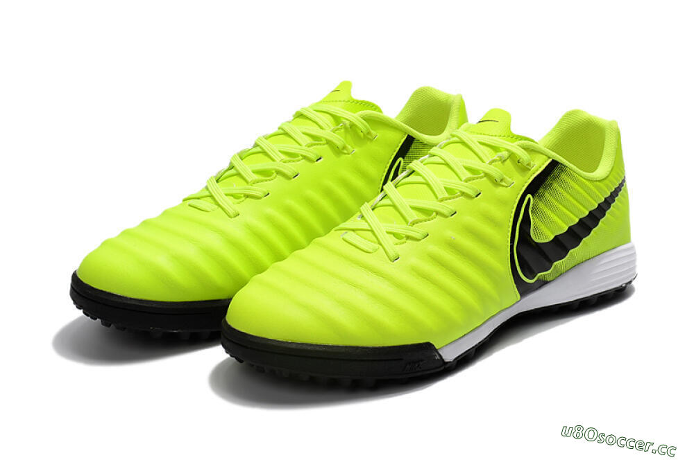 Men's Nike Tiempox Ligera IV TF Artificial Turf Low-Tops Football Shoes - Yellow/Black/White 5