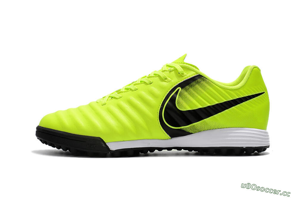 Men's Nike Tiempox Ligera IV TF Artificial Turf Low-Tops Football Shoes - Yellow/Black/White 0