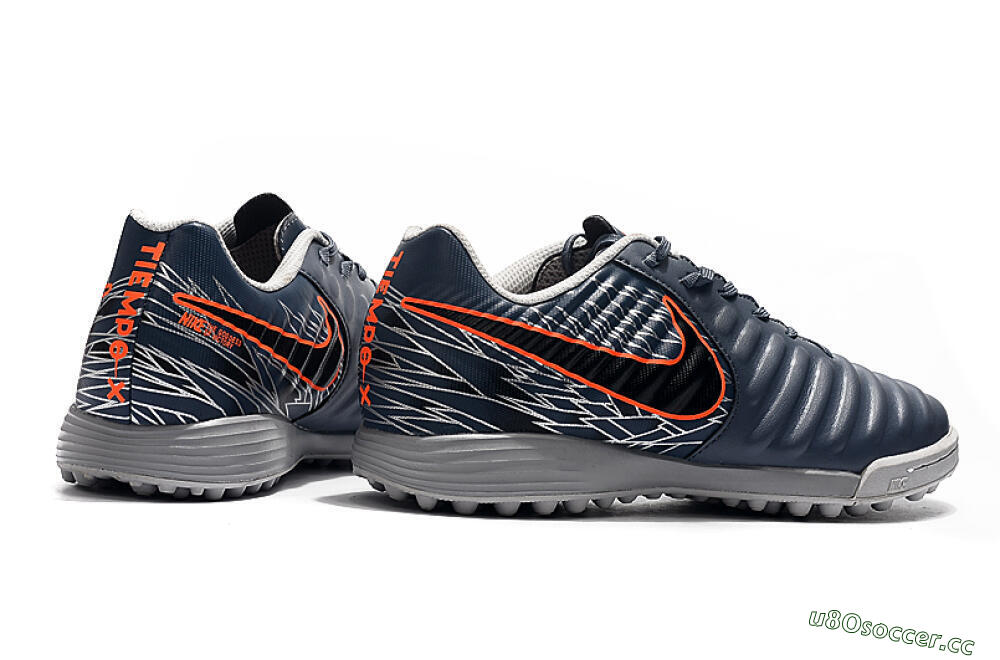 Men's Nike Tiempox Ligera IV TF Artificial Turf Low-Tops Football Shoes - Grey/Red/Black 9