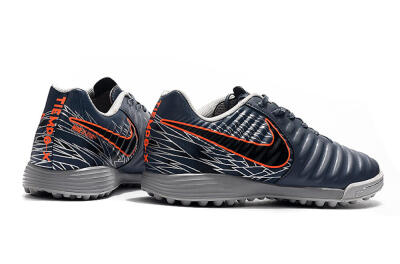 Men's Nike Tiempox Ligera IV TF Artificial Turf Low-Tops Football Shoes - Grey/Red/Black