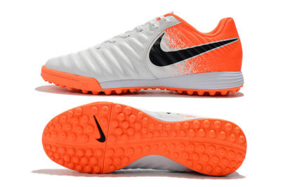 Men's Nike Tiempox Ligera IV TF Artificial Turf Low-Tops Football Shoes - White/Black/Red
