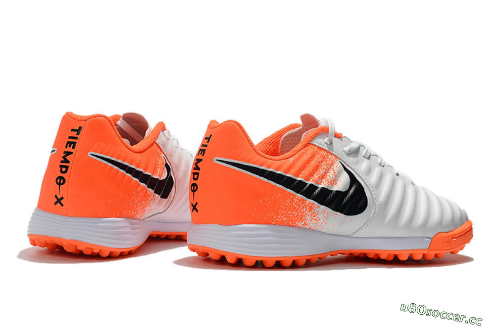Men's Nike Tiempox Ligera IV TF Artificial Turf Low-Tops Football Shoes - White/Black/Red 9