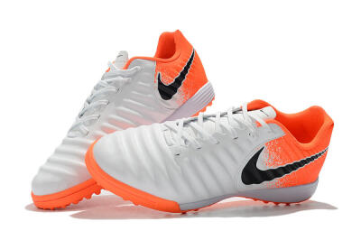Men's Nike Tiempox Ligera IV TF Artificial Turf Low-Tops Football Shoes - White/Black/Red
