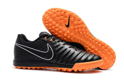 Men's Nike Tiempox Ligera IV TF Artificial Turf Low-Tops Football Shoes - Black/White/Red