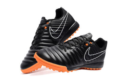 Men's Nike Tiempox Ligera IV TF Artificial Turf Low-Tops Football Shoes - Black/White/Red