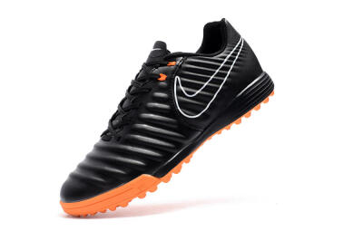 Men's Nike Tiempox Ligera IV TF Artificial Turf Low-Tops Football Shoes - Black/White/Red