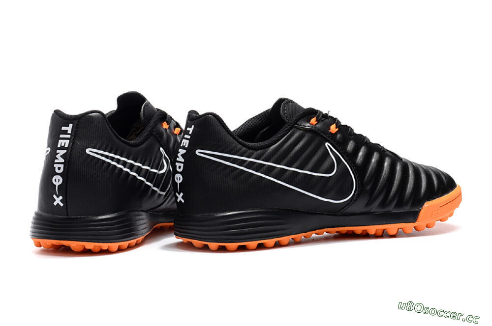 Men's Nike Tiempox Ligera IV TF Artificial Turf Low-Tops Football Shoes - Black/White/Red 9