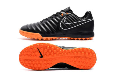 Men's Nike Tiempox Ligera IV TF Artificial Turf Low-Tops Football Shoes - Black/White/Red