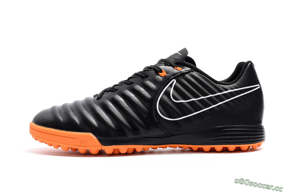 Men's Nike Tiempox Ligera IV TF Artificial Turf Low-Tops Football Shoes - Black/White/Red 0