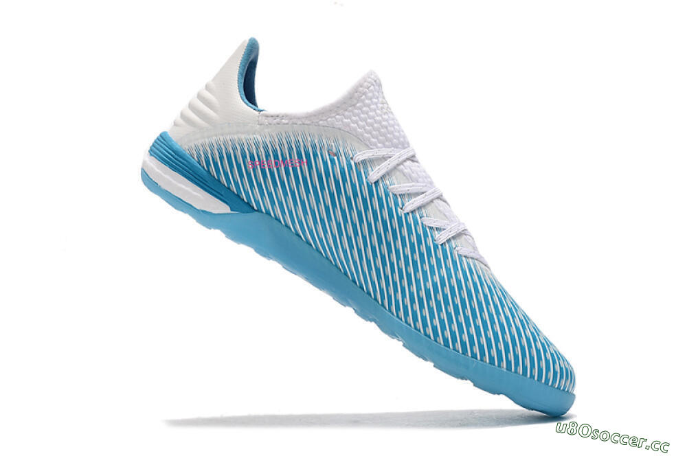 Men's Adidas X 19.1 IC Indoor & Futsal Low-Tops Football Shoes - Blue/Black/White 7