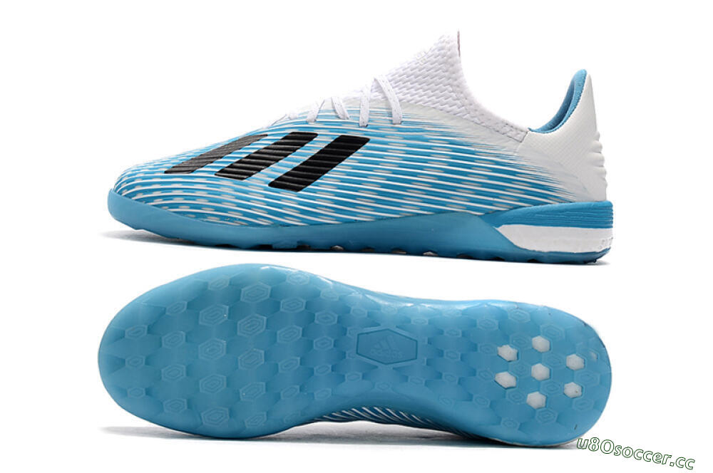 Men's Adidas X 19.1 IC Indoor & Futsal Low-Tops Football Shoes - Blue/Black/White 1