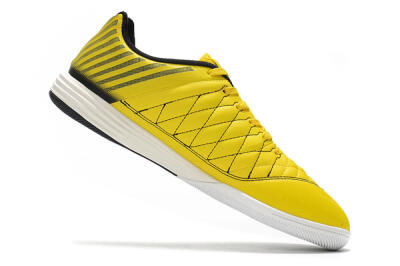 Men's Nike Lunar Gato 2 IC Indoor & Futsal Low-Tops Football Shoes - Yellow/Black/White