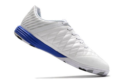 Men's Nike Lunar Gato 2 IC Indoor & Futsal Low-Tops Football Shoes - White/Black/Blue