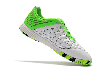 Men's Nike Lunar Gato 2 IC Indoor & Futsal Low-Tops Football Shoes - White/Green/Black