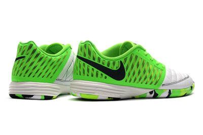 Men's Nike Lunar Gato 2 IC Indoor & Futsal Low-Tops Football Shoes - White/Green/Black