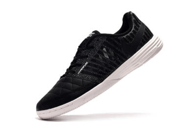 Men's Nike Lunar Gato 2 IC Indoor & Futsal Low-Tops Football Shoes - Black/Silver/White