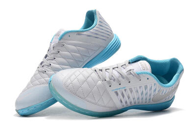 Men's Nike Lunar Gato 2 IC Indoor & Futsal Low-Tops Football Shoes - White/Silver/Jade